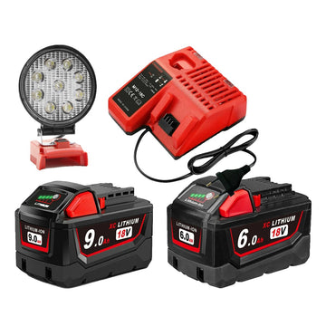 Milwaukee 18V Batterij, Hoge Capaciteit 90/60Ah, Compatibel met M18 Gereedschap