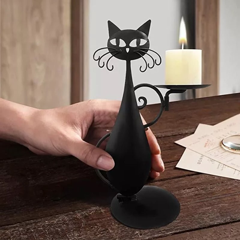 Black Cat Candle Holder | A unique decorative piece for your home! 7