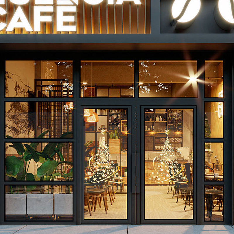 Christmas tree window stickers 2