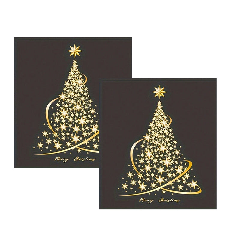 Christmas tree window stickers 9