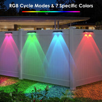 ColorRay DuoColor Solar Stufenlicht | RGB-Farbwechsel | Wetterfest & Langlebig | 4 Stück Set 3