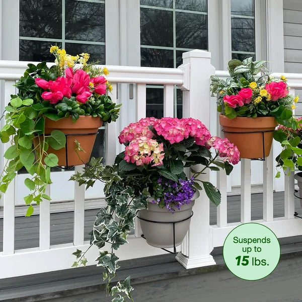 Floating garden railing planter shelf 1