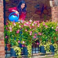 Floating garden railing planter shelf 3