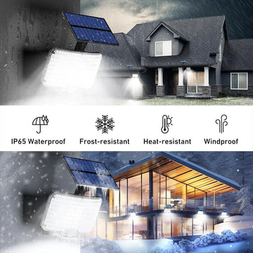 LumaTech Solar-Wandleuchte | 234 LEDs | Bewegungsmelder | Fernbedienung | IP65 Wetterfest 0