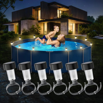 LumiBreeze Poollicht | Solar LED | Warmweißes Licht | Für Garten & Poolumrandung 0