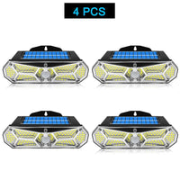 LuminoGuard | Solar LED Wandleuchte | 158 LEDs Bewegungsmelder | IP65 Wetterfest 6