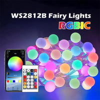 LumoGlow Smart LED Lichterkette | RGB Farbwechsel | App-gesteuert & Musik-Sync 0