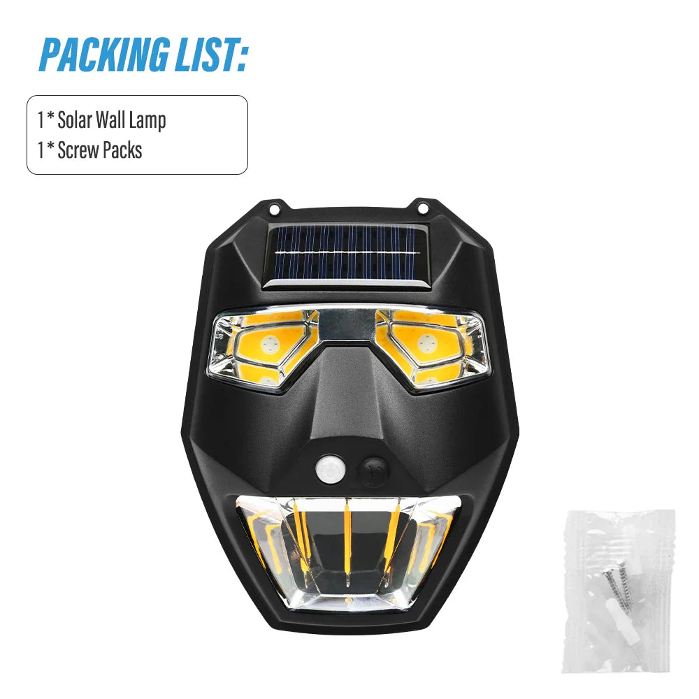 LumoLite | Solar Wandleuchte Außen | Bewegungsmelder 5 Lichtmodi | IPX4 Wetterfest 4