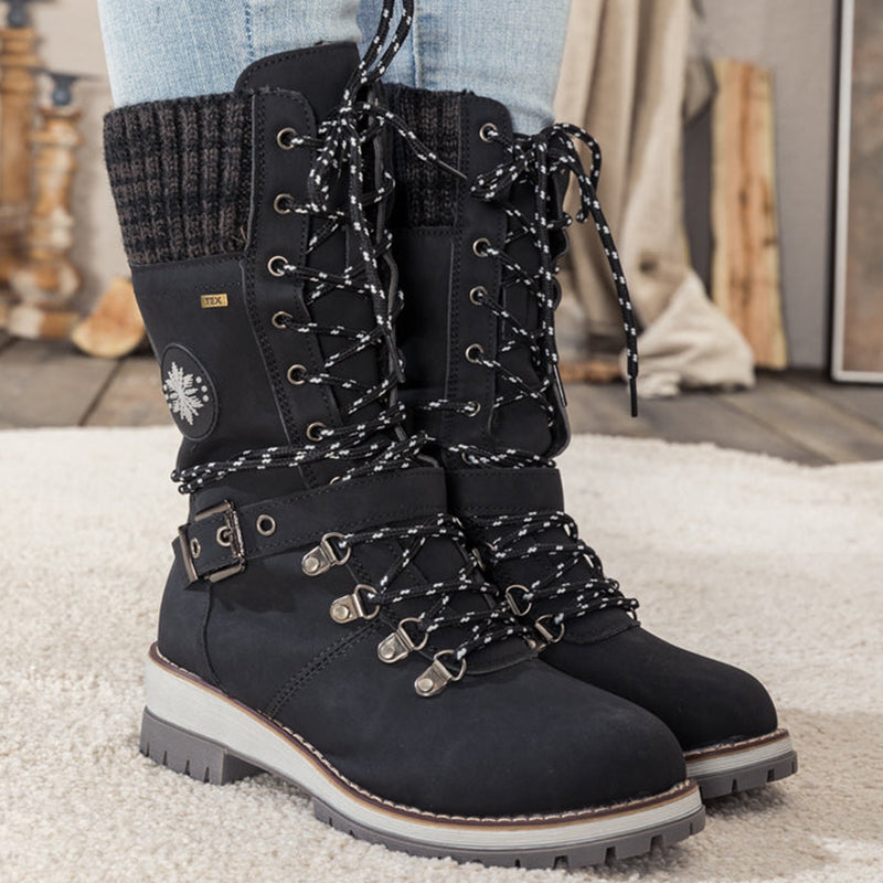 Luzie™ Wintertaugliche wasserdichte Knie-Schneestiefel