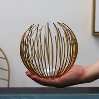 OrbGlo™ | Elevate your decor with the spherical metal candle holder! 2