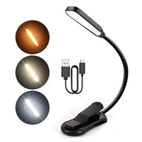 Readiva LED Leselampe | Flexibel & USB-Akku | 9 Lichtmodi & Clip | Warm- bis Kaltweiß 1