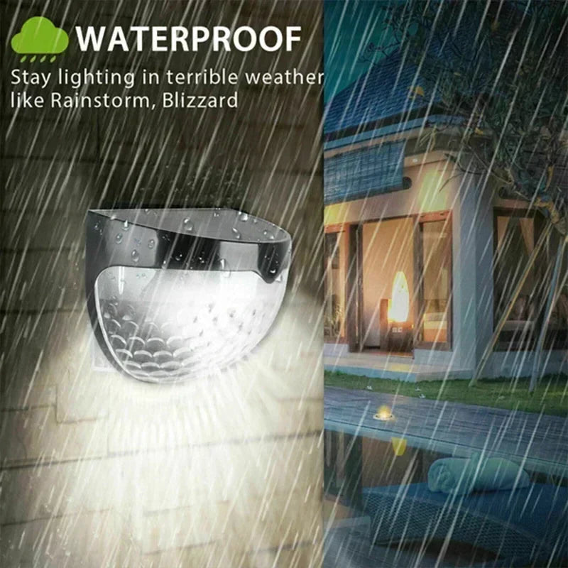 SolarZaun | Kabellose Zaunleuchte | Solarbetrieb | Wetterfest | Warmweißes Licht 2