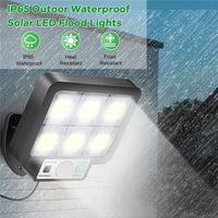 SolaraMax Solar-Wandleuchte | 72 COB-LEDs | 3 Leuchtmodi | 1000 Lumen | IP65 Wasserfest 1