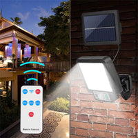 SolaraMax Solar-Wandleuchte | 72 COB-LEDs | 3 Leuchtmodi | 1000 Lumen | IP65 Wasserfest 4