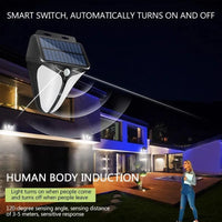 Solarya LED Solar-Wandleuchte | 38 LEDs & Bewegungsmelder | IP65 Wasserdicht | Schwarz 1