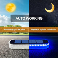 Stellora Solarlicht | 360° LED Stufenbeleuchtung | IP68 | Warm-/Kaltweiß/Blau | 10h Laufzeit 3