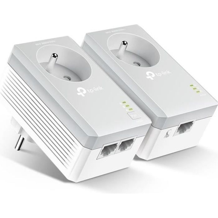 TP-Link - TL-PA4025P - AV600 PLUG KIT met geïntegreerde stekker (TL-PA4015P + TL-PA4025P)