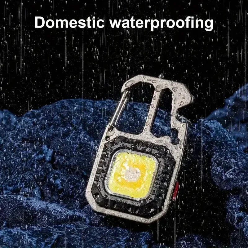 Torchino Mini-Taschenlampe | 6 Lichtmodi & Tools | USB-C Wiederaufladbar | Kompakt & Robust 4