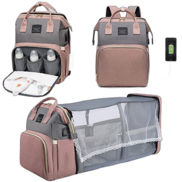 Draagbaar Opvouwbaar Wiegbed, Lichtgewicht, Grote-capaciteit Mama Tas