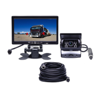 7 inch Auto Monitor Scherm + IR Nachtzicht Camera - DC 12V-24V Bus