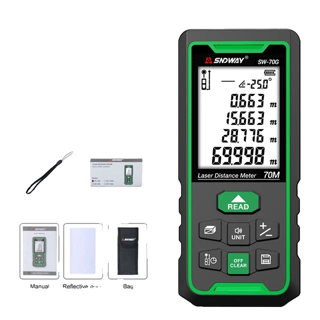 Laser afstandsmeter, hoge nauwkeurigheid, digitaal meetlint