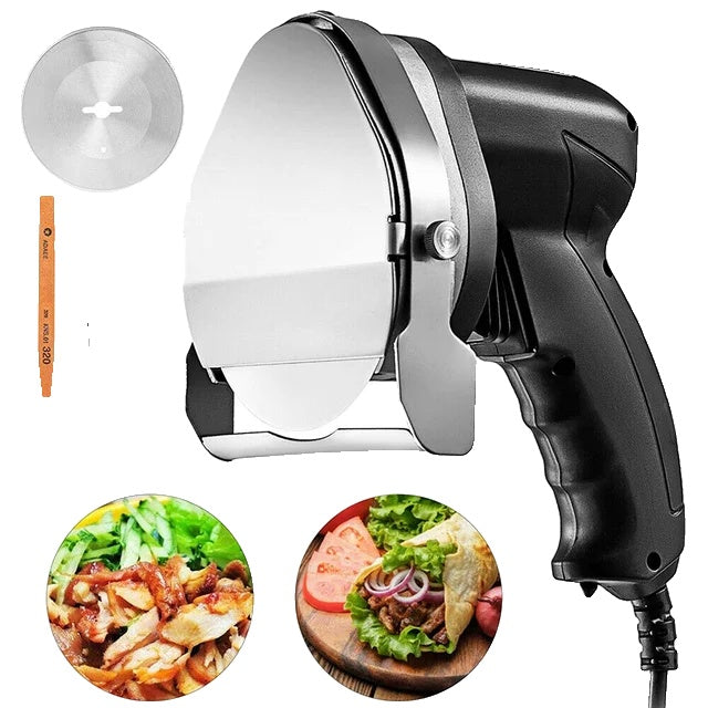 Kebab Slicer, Electric Wireless, 0-8mm Cutting