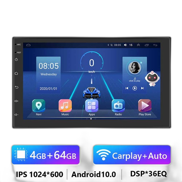 7/9/10.1 2Din Android Auto Radio - 8G 128G Multimedia Video Speler