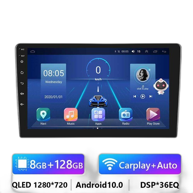 7/9/10.1 2Din Android Auto Radio - 8G 128G Multimedia Video Speler