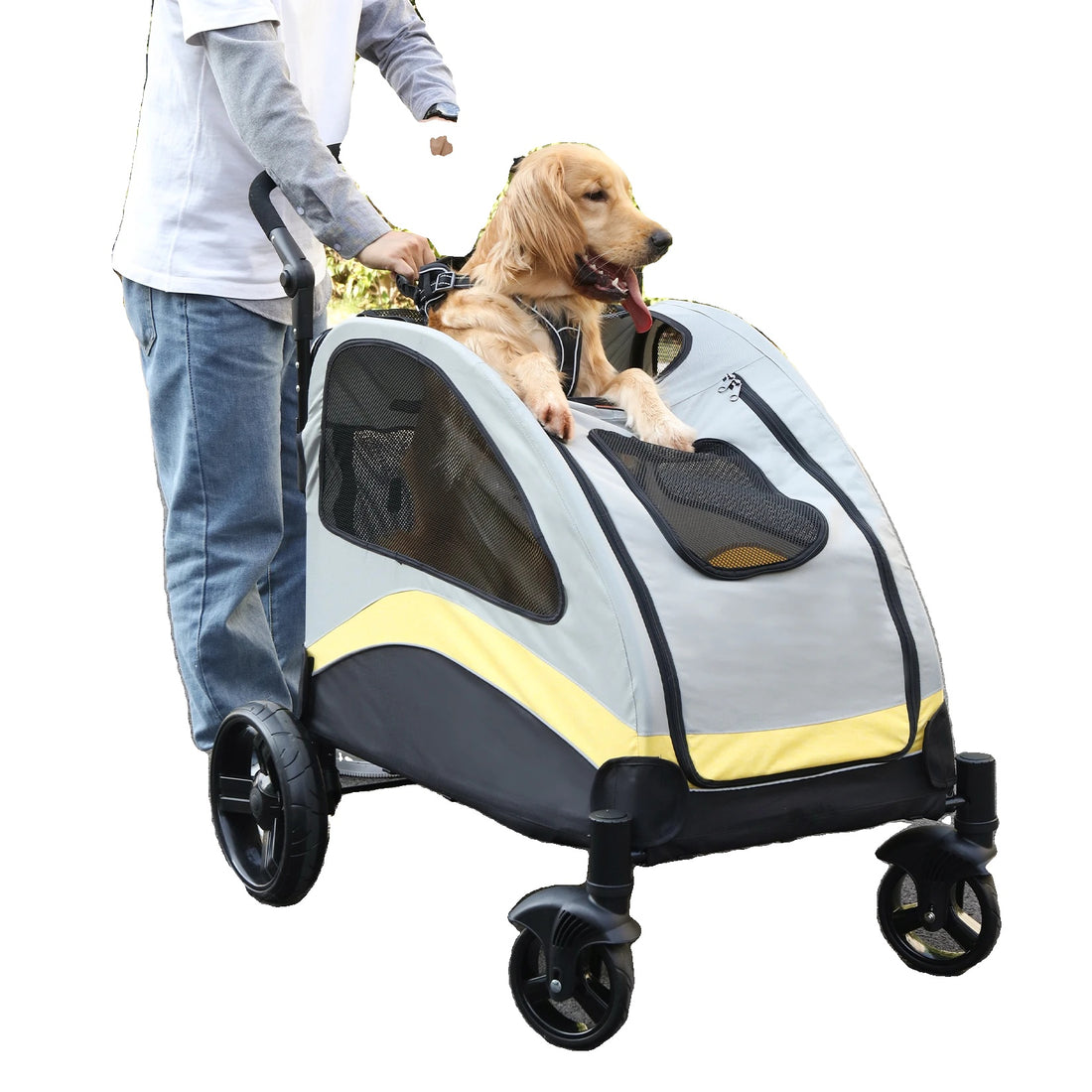 Dog Stroller, Large Size, Foldable Design