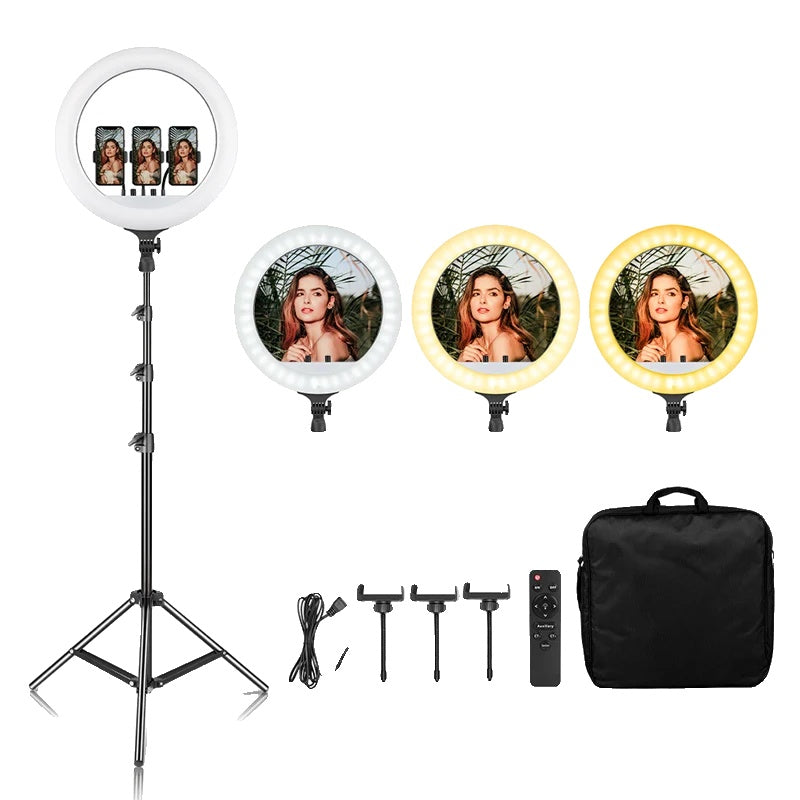 Selfie Ring Light, LED Video Lamp, Statiefstandaard