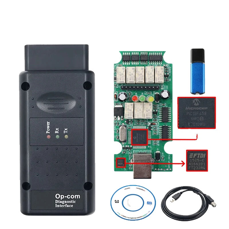 OPCOM V2021, Opel CAN-BUS OBD2 Code Reader, Flash Update