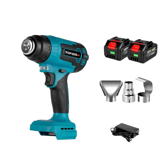 Electric Heat Gun, Cordless Operation, 3 Nozzles