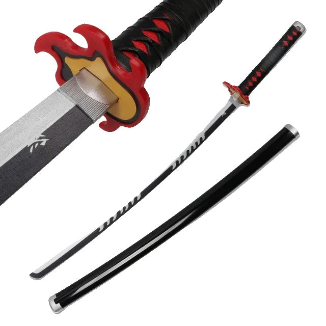 Demon Slayer Sword, 104 cm Length, Wooden Samurai Design