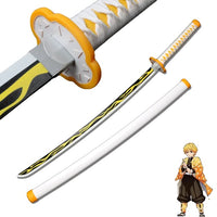 Demon Slayer Sword, 104 cm Length, Wooden Samurai Design