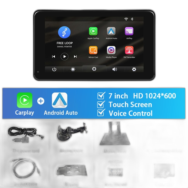 7 inch Auto Stereo MP5 Speler met Carplay, Android Auto, Bluetooth - Navigatie