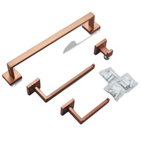 Badkameraccessoires Hardware Set, Roségoud, Roestvrij staal