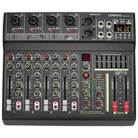 Dj Mixer, 4 Kanalen, 16 Dsp, 48V Fantoomvoeding