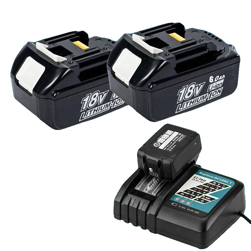 Makita 18V Batterij, 6Ah Capaciteit, Compatibel met BL1830/BL1860