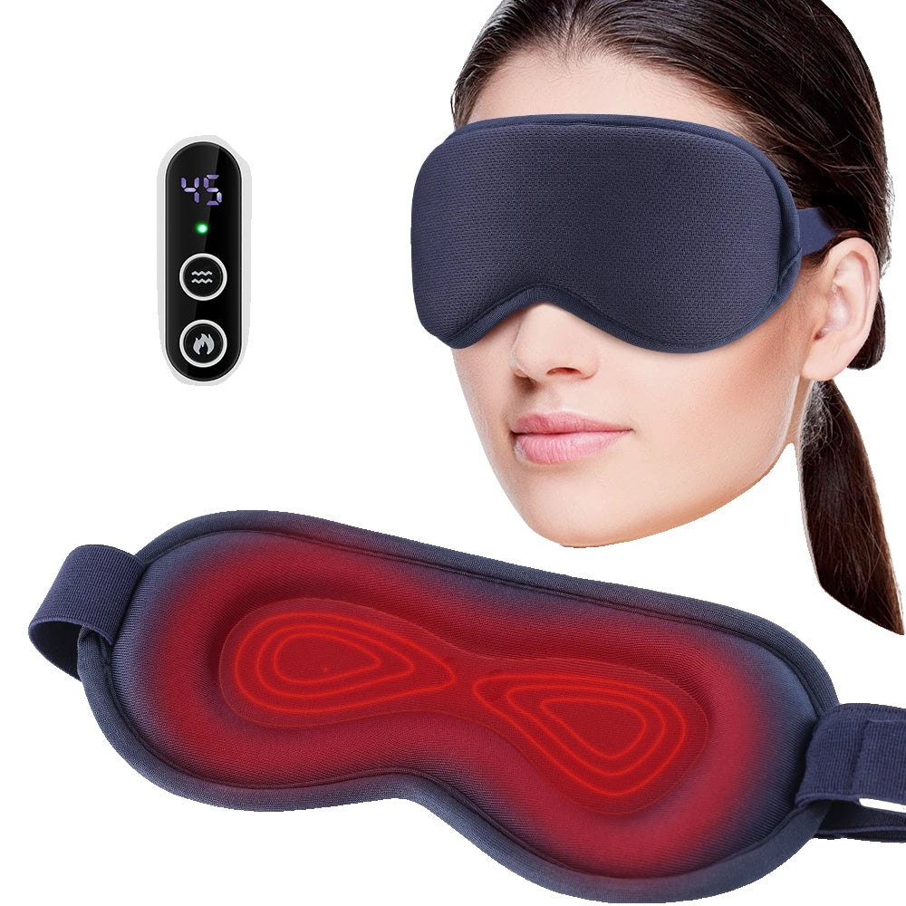 Eye Heating Mask, 3D Massage, Dark Circle Relief