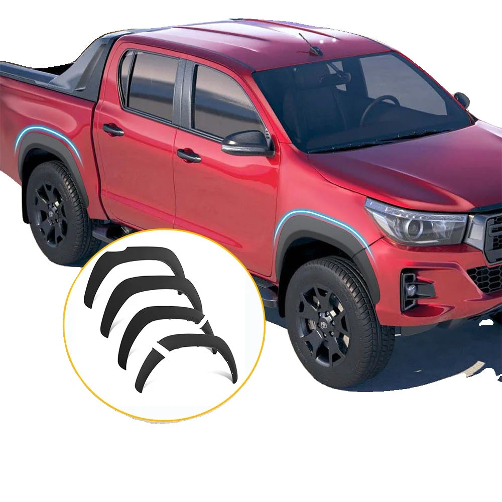 Auto Styling Spatbordverbreders, Passend voor Toyota Hilux Revo, Inclusief Modderbeschermers