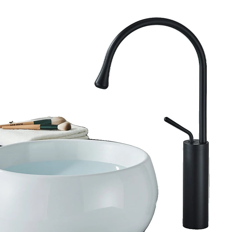 Basin Faucet, 360 Swivel, Waterfall