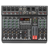 Audio Sound Mixer, 7 Band EQ, USB 2 AUX Output