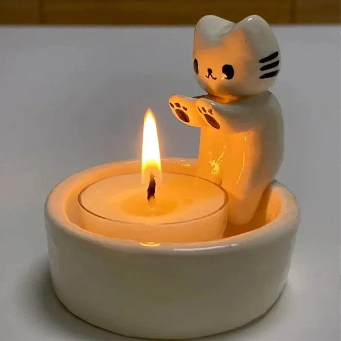1+1 FREE | KittyCandle™ - Adorable cat-shaped candle holder for cat lovers 0
