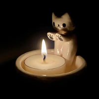 1+1 FREE | KittyCandle™ - Adorable cat-shaped candle holder for cat lovers 2