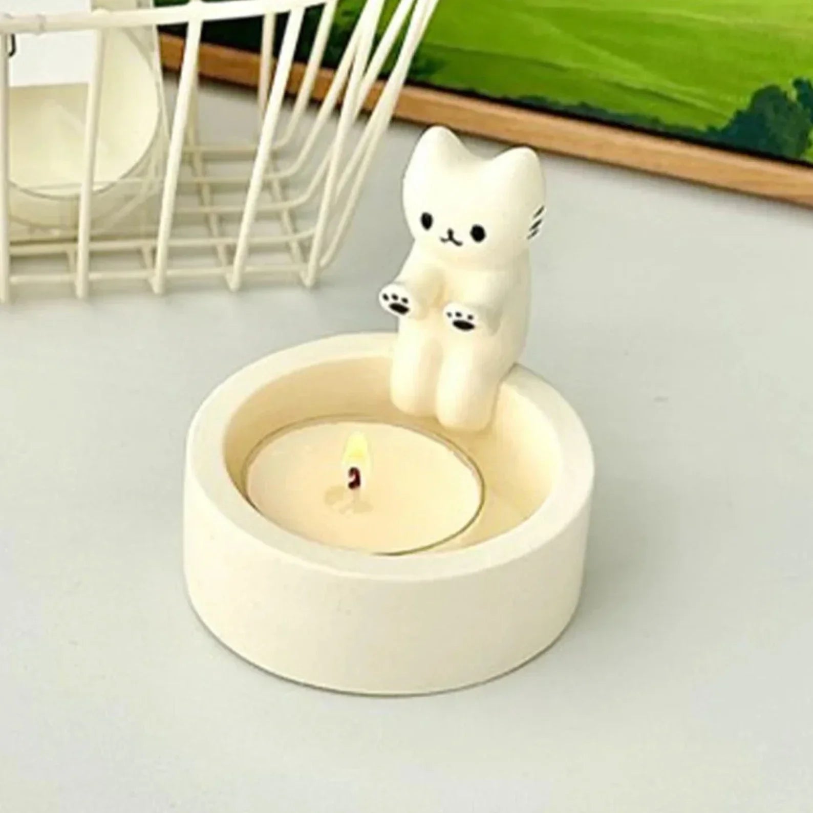 1+1 FREE | KittyCandle™ - Adorable cat-shaped candle holder for cat lovers 4