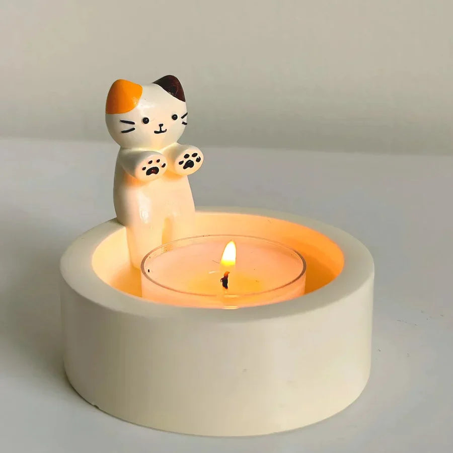 1+1 FREE | KittyCandle™ - Adorable cat-shaped candle holder for cat lovers 9