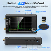 Handheld Spectrum Analyzer, Draagbaar, Dekking van 100KHz tot 53GHz, Inclusief 32GB Kaart