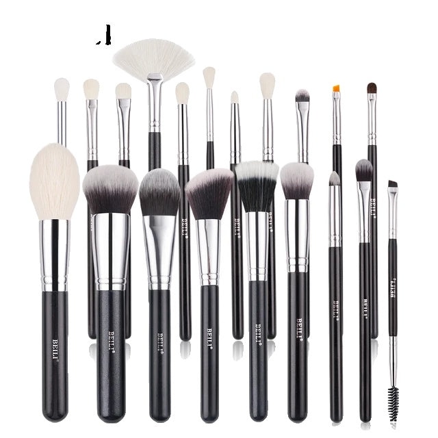 Makeup brushes set, Professional, Natural goat hair