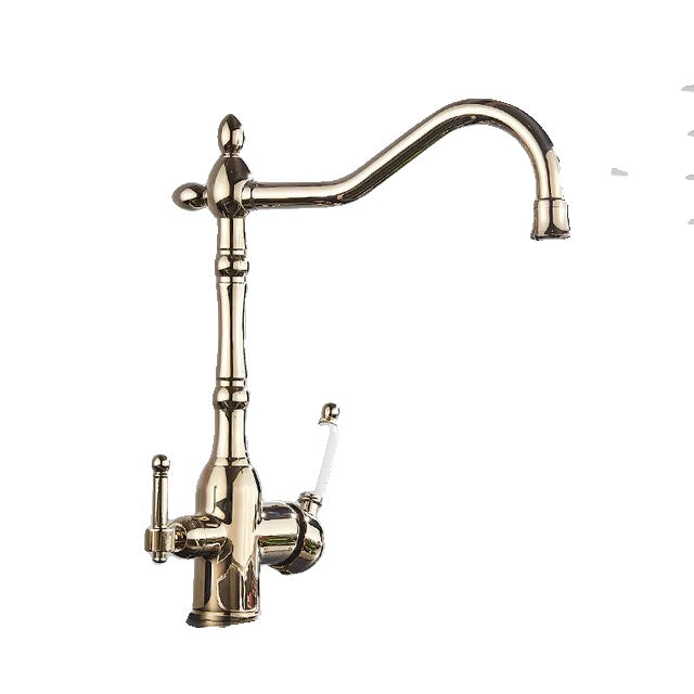 Water Filter Faucet, Dual Spout, 360 Degree Rotation