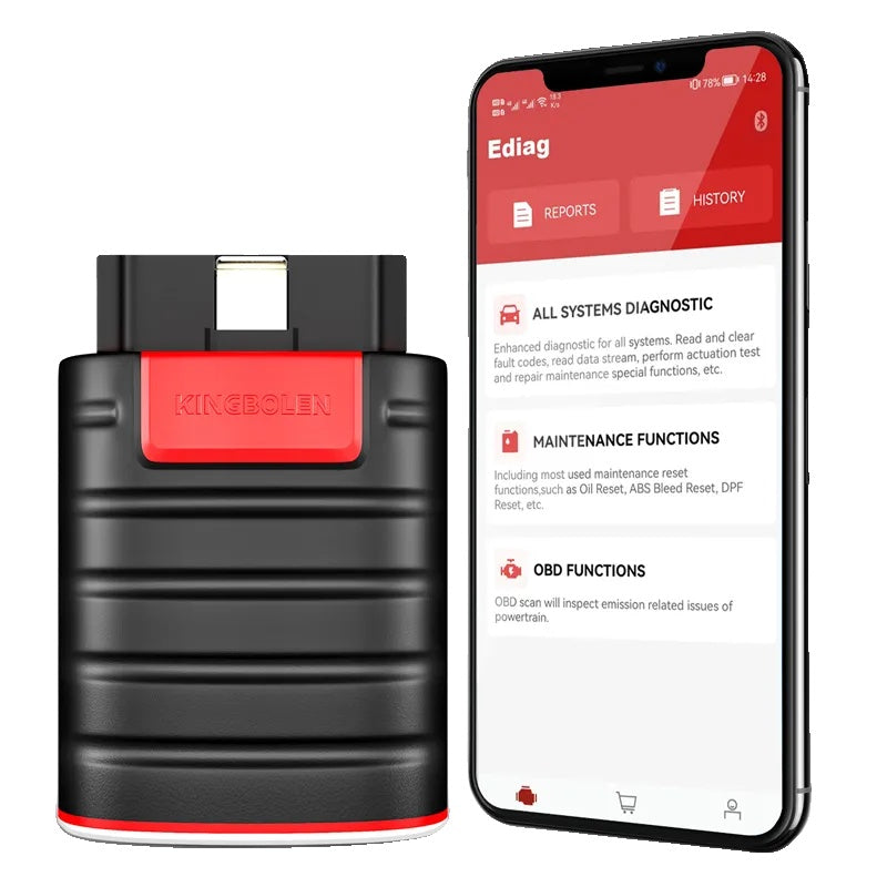 OBD2 Scanner, Bluetooth Connectiviteit, OE Niveau Diagnostisch Gereedschap